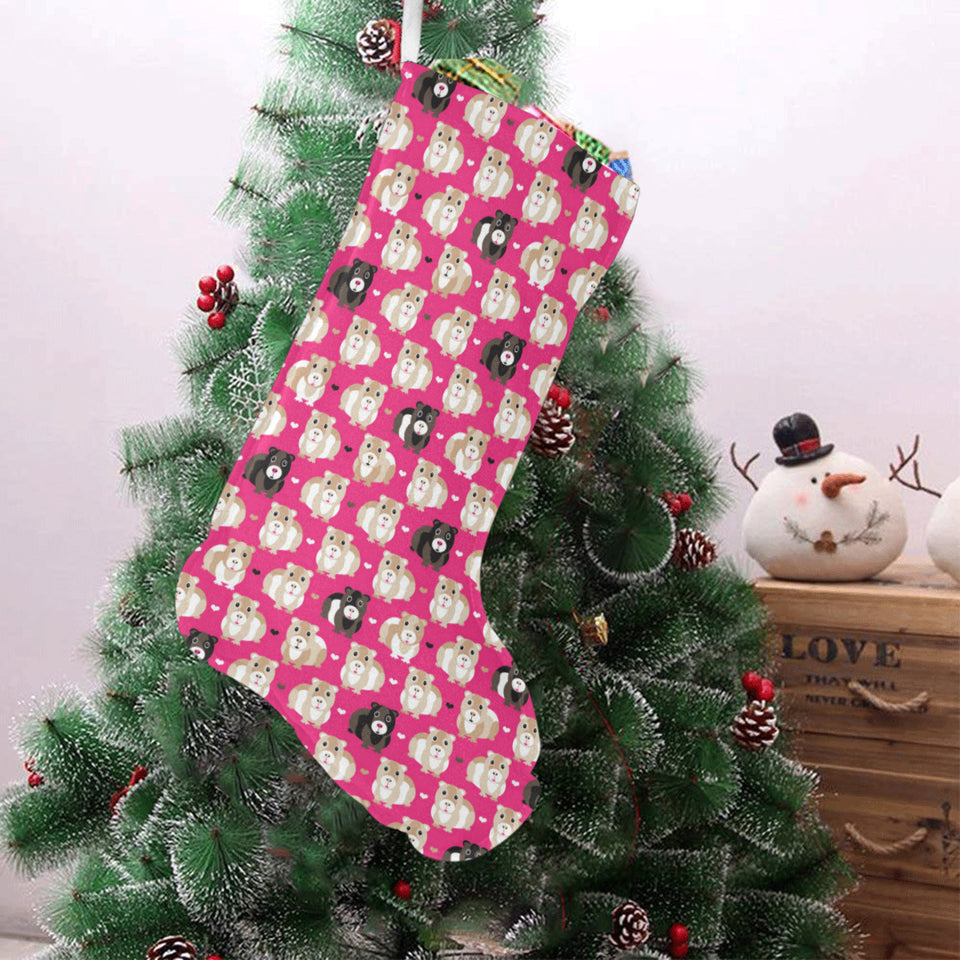 Guinea Pig Pattern Print Design 01 Christmas Stocking
