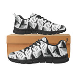 Black whale pattern Women's Sneaker Shoes