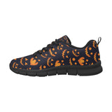 Halloween pattern Pumpkin background Women's Sneaker Shoes