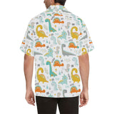 Cute funny kids dinosaurs pattern Men's All Over Print Hawaiian Shirt