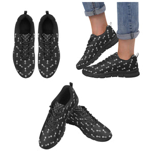 Engine Piston Black Theme Pattern Print Design 03 Women's Sneaker Shoes