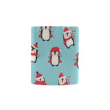 Cute penguin christmas  design pattern Classical White Mug (Fulfilled In US)