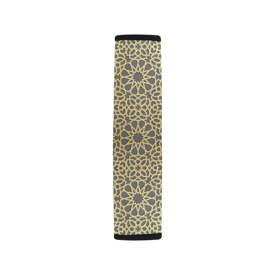 arabic star gold pattern Car Seat Belt Cover