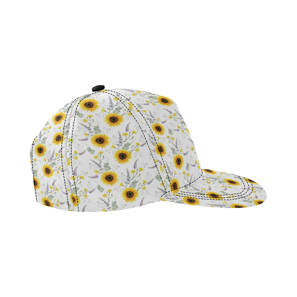 beautiful sunflowers pattern All Over Print Snapback Cap