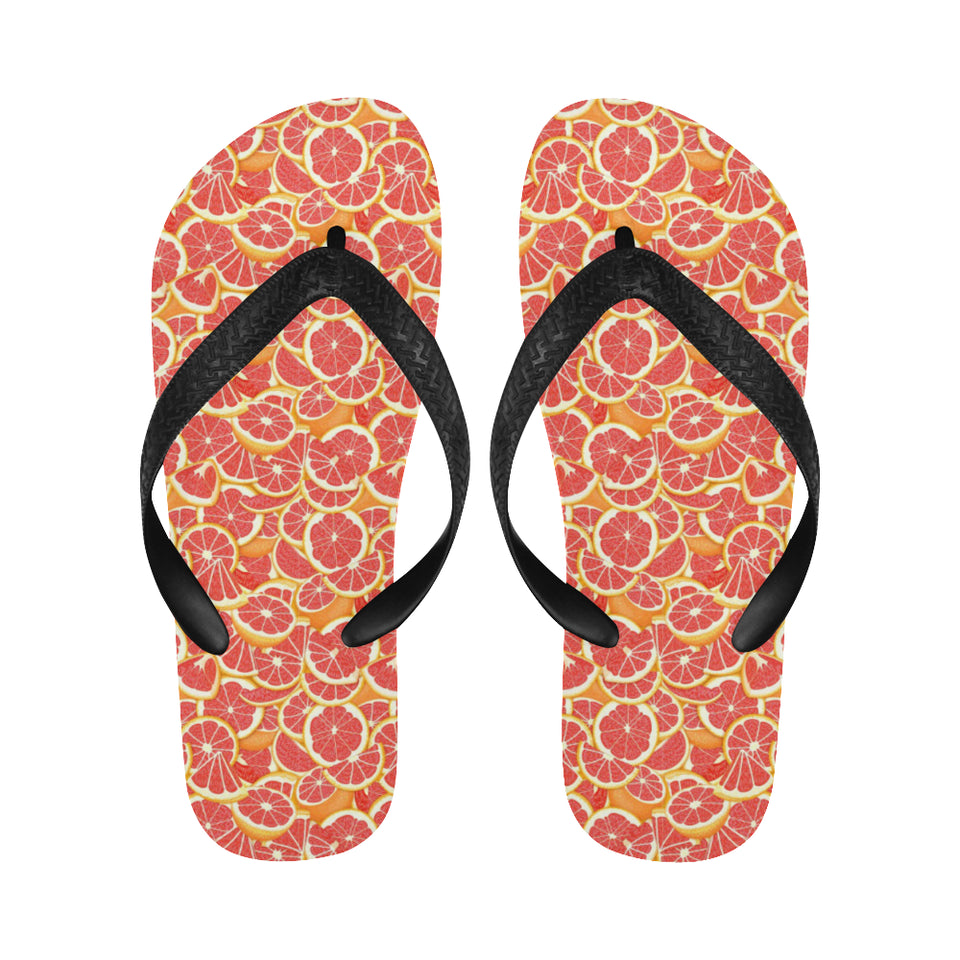 Tropical grapefruit pattern Unisex Flip Flops