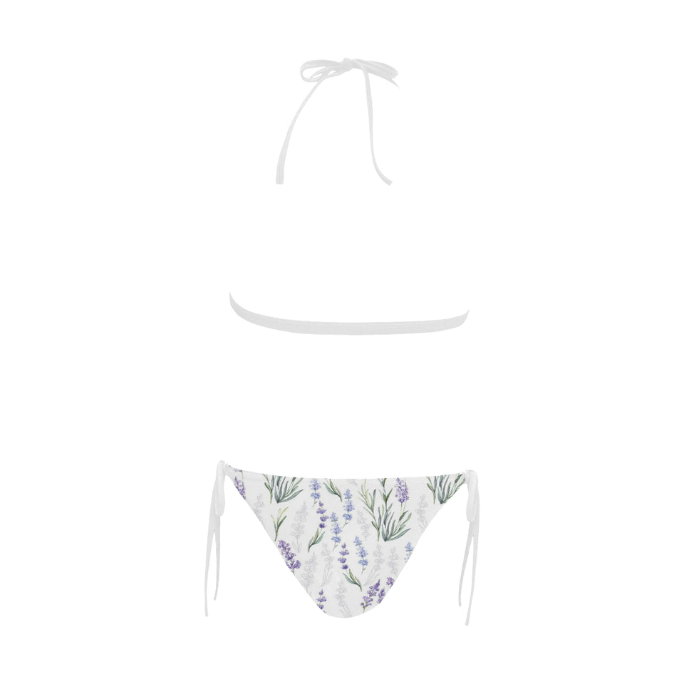 Hand painting Watercolor Lavender Sexy Bikinis Two-Piece Swimsuits