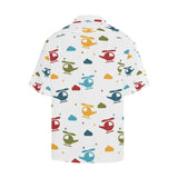 Colorful helicopter pattern Men's All Over Print Hawaiian Shirt
