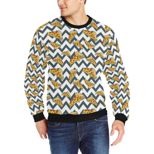 Pizza design pattern Men's Crew Neck Sweatshirt