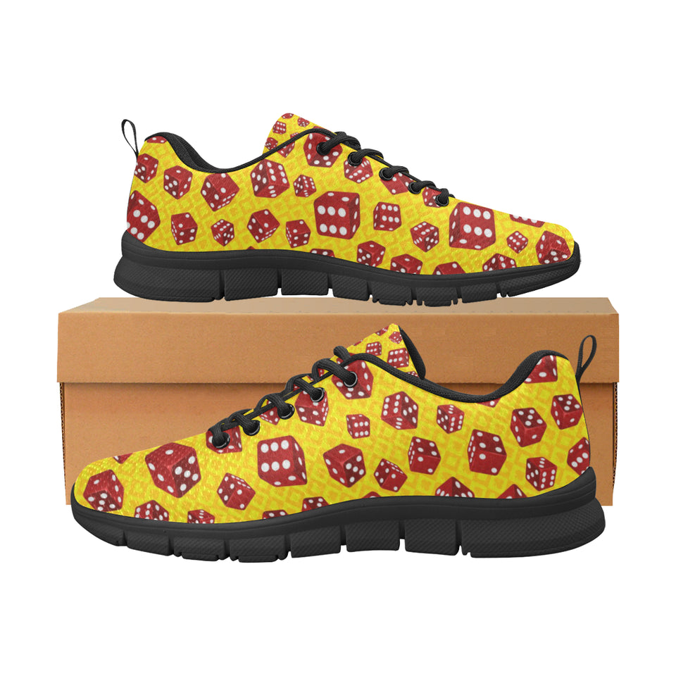 Dice Pattern Print Design 04 Men's Breathable Sneakers ( Model 055)