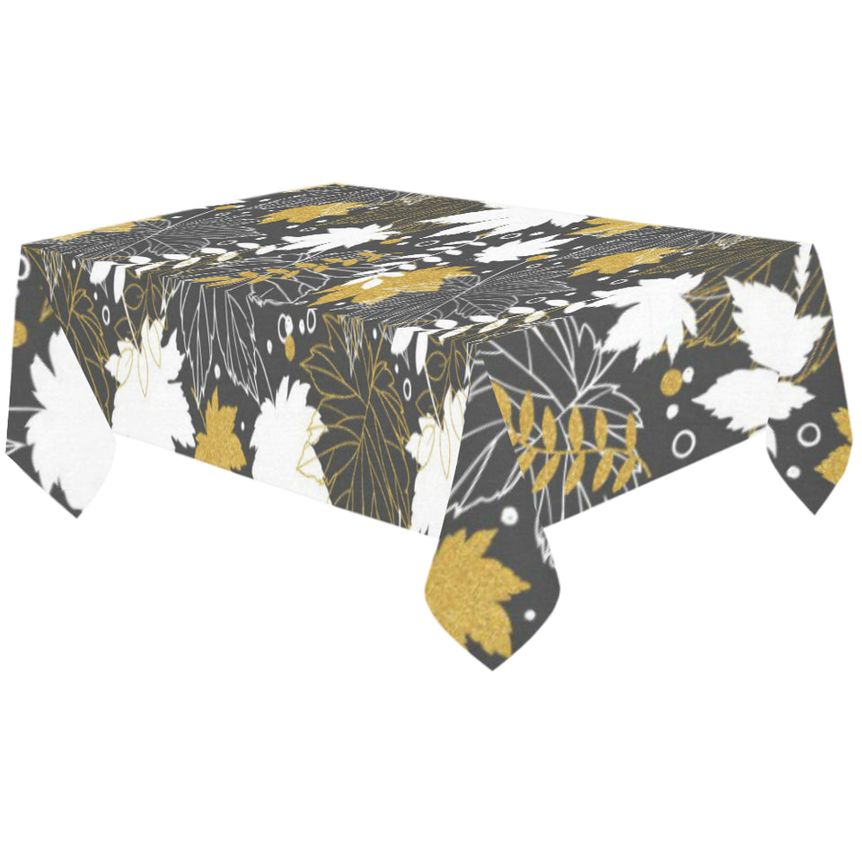 Beautiful gold autumn maple leaf pattern Tablecloth