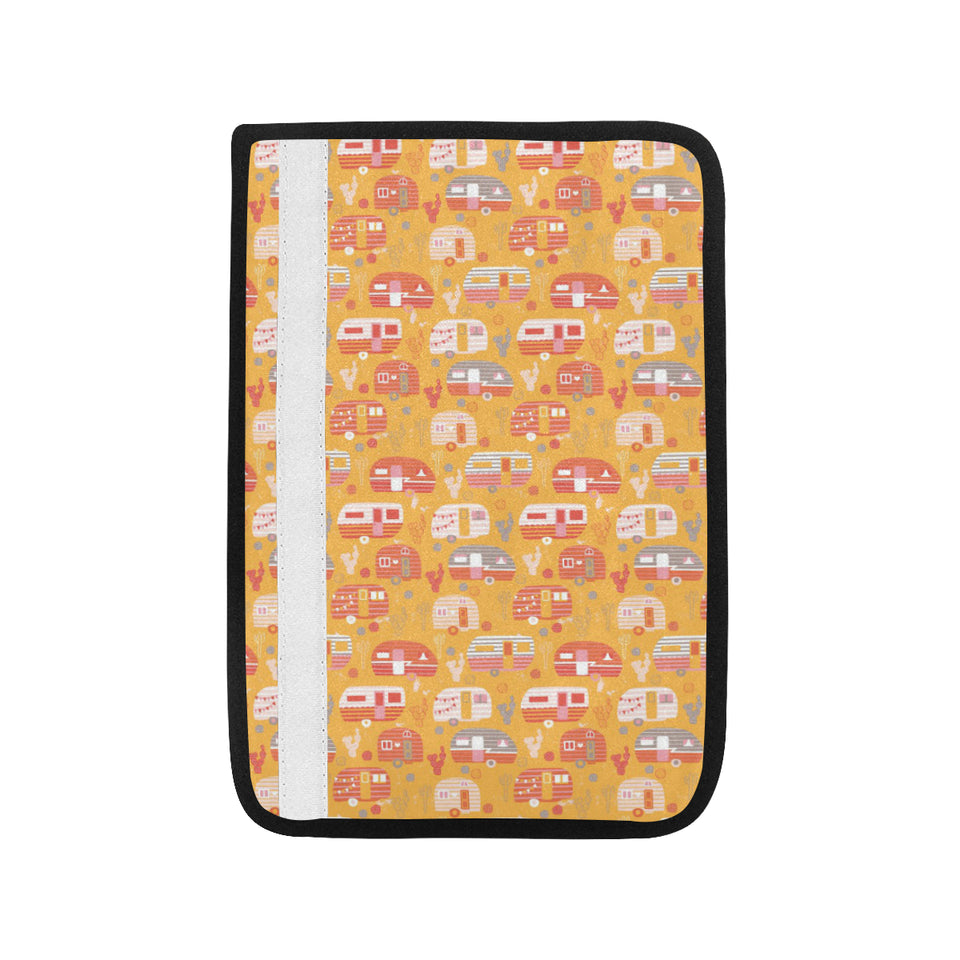 Camper Van Pattern Print Design 04 Car Seat Belt Cover