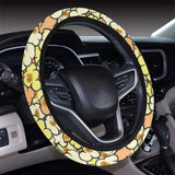 Popcorn Pattern Print Design 03 Car Steering Wheel Cover