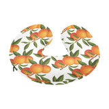 Oranges pattern background U-Shaped Travel Neck Pillow