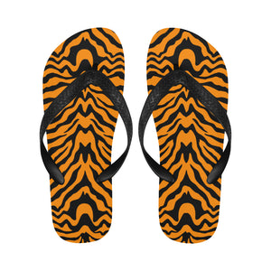 Bengal tigers skin print pattern Unisex Flip Flops