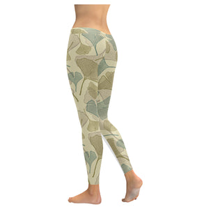 Ginkgo leaves design pattern Women's Legging Fulfilled In US