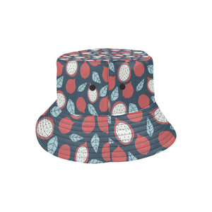 dragon fruits dark blue background Unisex Bucket Hat