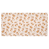 Cute Corgis Pattern pink background Tablecloth