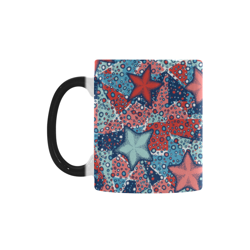 Hand drawn colorful starfish Morphing Mug Heat Changing Mug