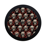 Red snake skull pattern Elegant Black Wall Clock