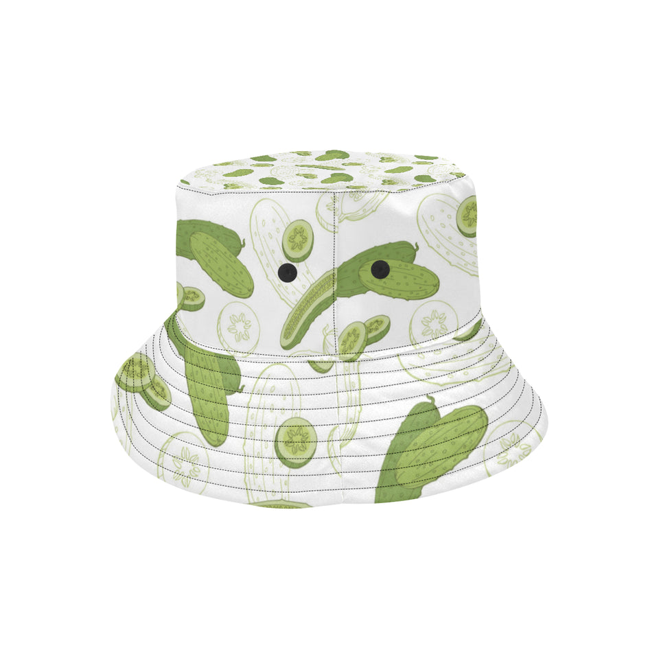 Cucumber sketch pattern Unisex Bucket Hat
