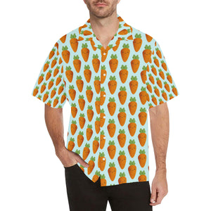 Carrot Pattern Print Design 03 Men's All Over Print Hawaiian Shirt (Model T58)