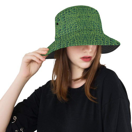 Crocodile Skin Printed Unisex Bucket Hat