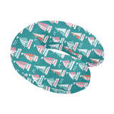 Cute sailboat pattern U-Shaped Travel Neck Pillow
