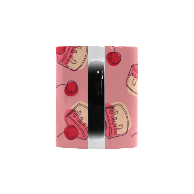 Cake cherry pattern Morphing Mug Heat Changing Mug
