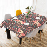 fox leaves mushroom pattern Tablecloth