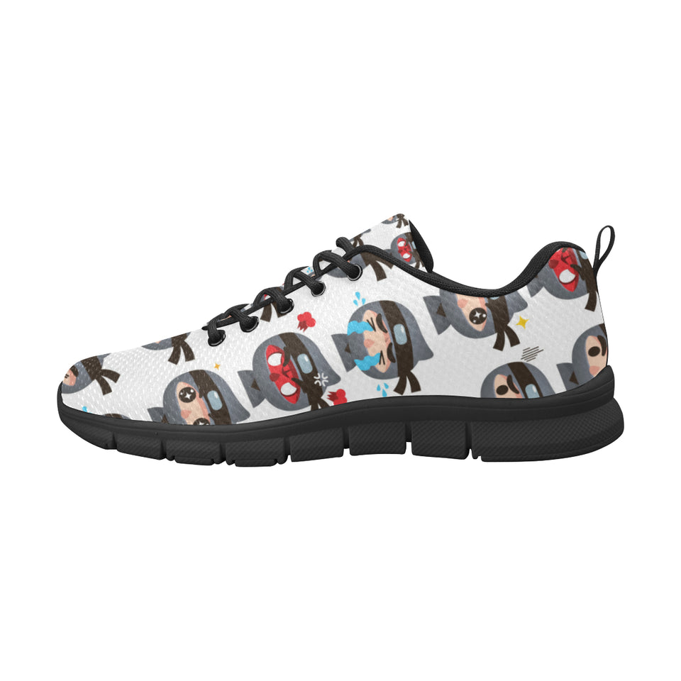 Cute ninja design pattern Men's Sneaker Shoes