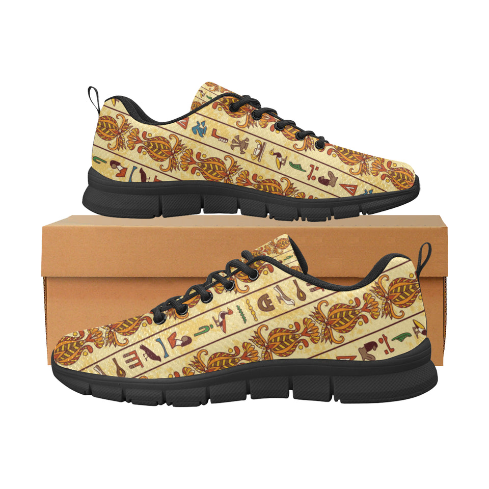 Egypt Hieroglyphics Pattern Print Design 04 Men's Breathable Sneakers ( Model 055)