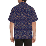 Eggplant Pattern Print Design 04 Men's All Over Print Hawaiian Shirt (Model T58)