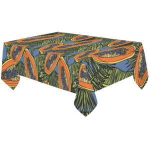 Colorful papaya tropical leaves Tablecloth