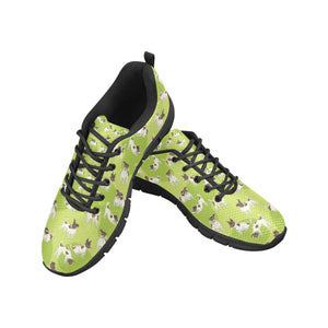 Jack Russel Pattern Print Design 01 Men's Breathable Sneakers ( Model 055)