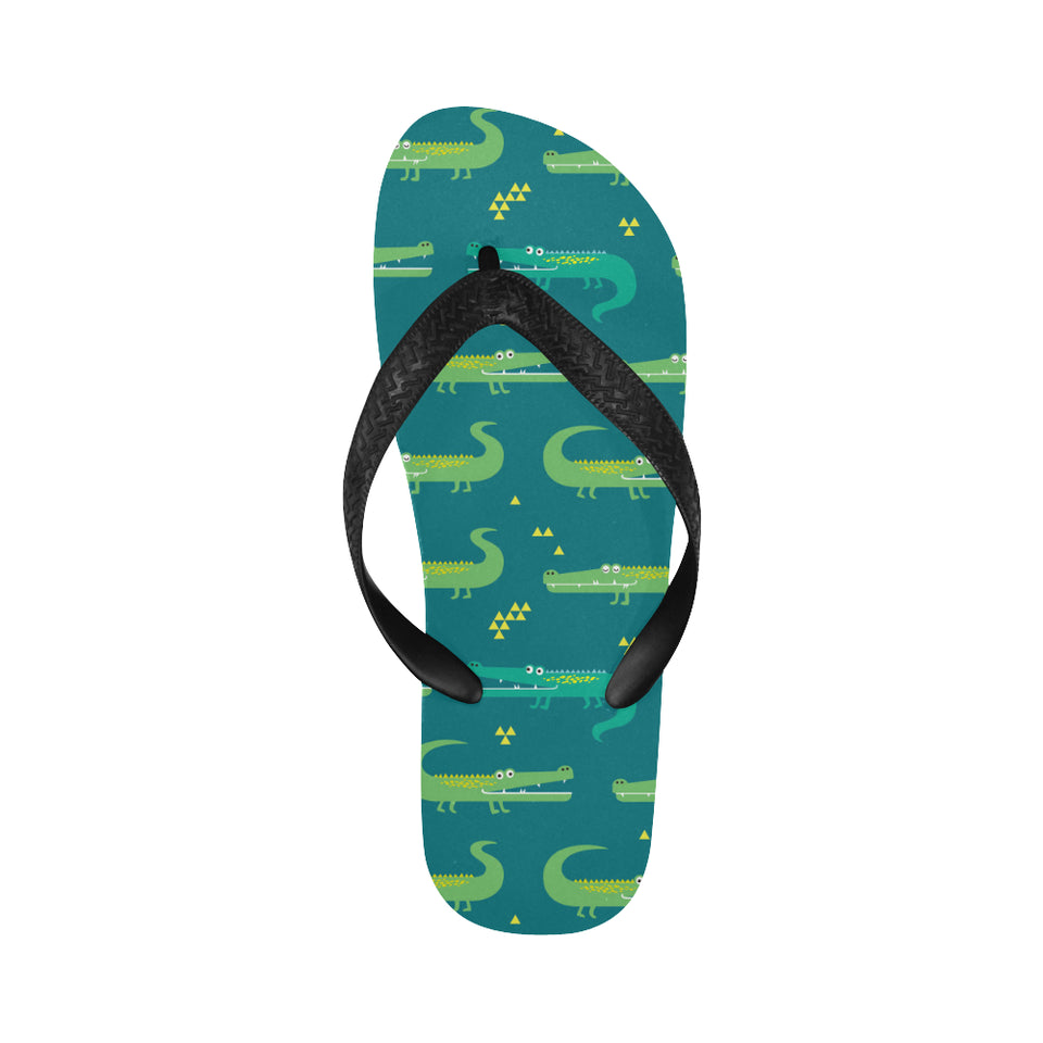 Crocodile pattern Unisex Flip Flops