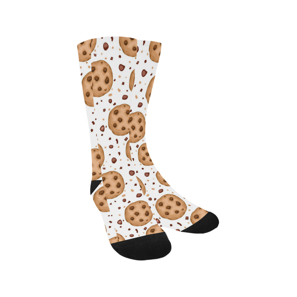 chocolate chip cookie pattern Crew Socks