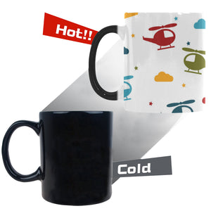 Colorful helicopter pattern Morphing Mug Heat Changing Mug