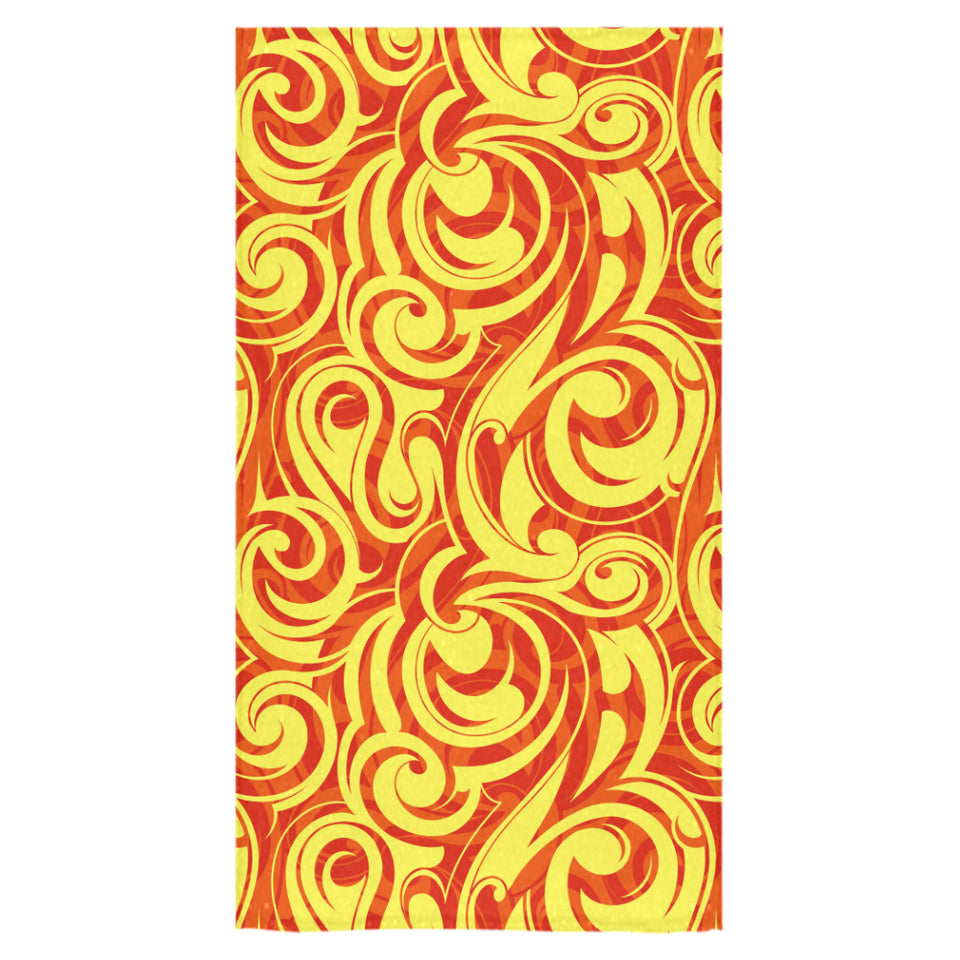 Fire flame design pattern Bath Towel