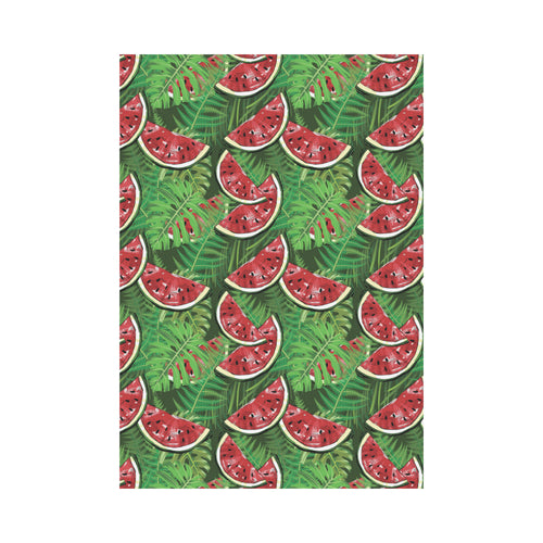 Watermelons tropical palm leaves pattern backgroun House Flag Garden Flag