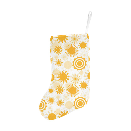 Sun design pattern Christmas Stocking