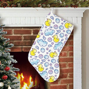 Duck Toy Pattern Print Design 01 Christmas Stocking