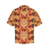 red rooster chicken cock pattern Men's All Over Print Hawaiian Shirt