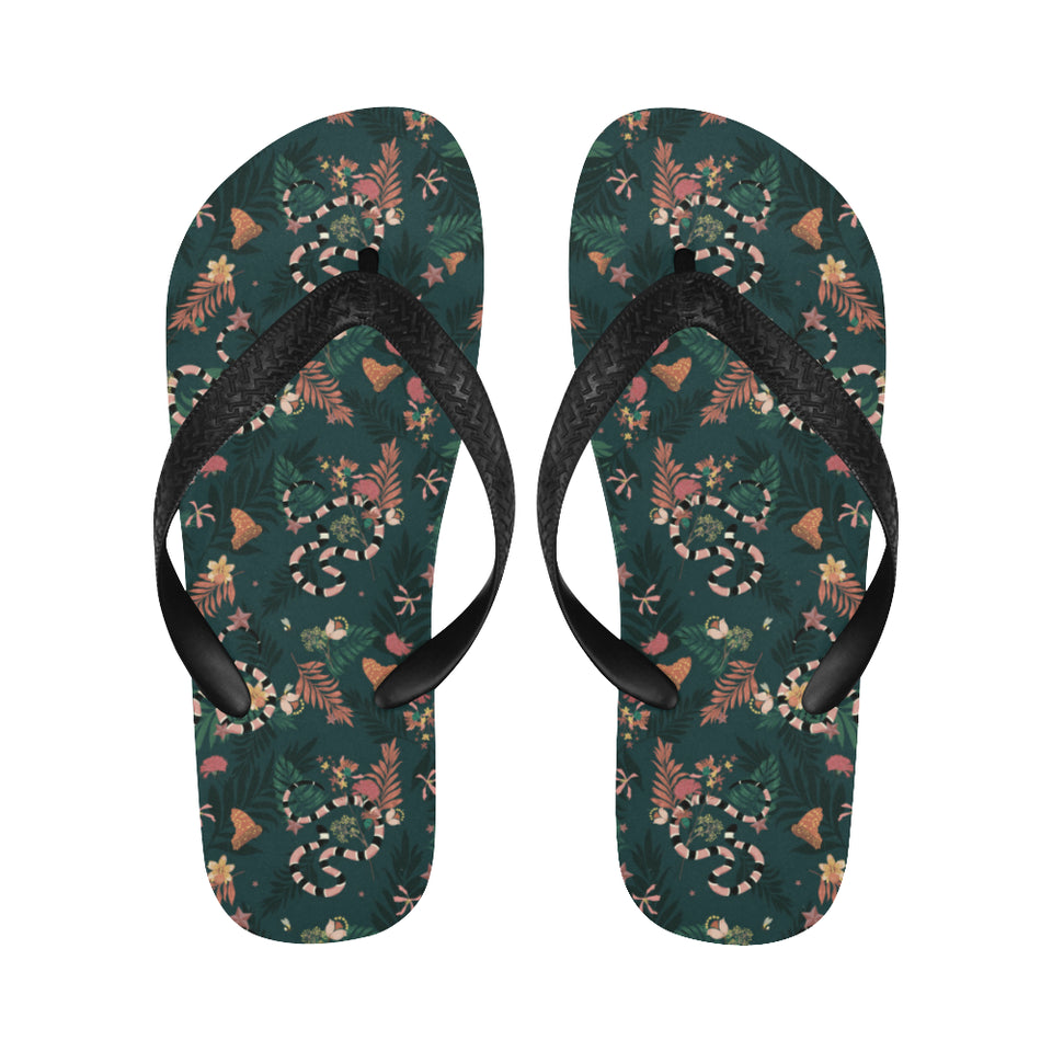 Snake forest pattern Unisex Flip Flops