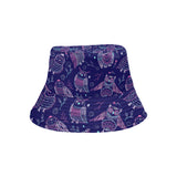 Cute owls pattern boho style ornament Unisex Bucket Hat