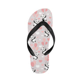 Cute panda ballon heart pattern Unisex Flip Flops