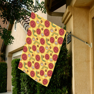 Pizza texture pattern House Flag Garden Flag