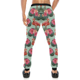Beautiful flamingo tropical palm leaves hibiscus p Unisex Casual Sweatpants