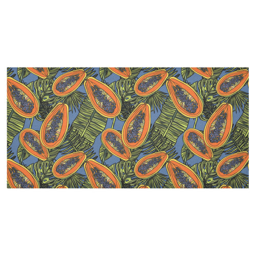 Colorful papaya tropical leaves Tablecloth