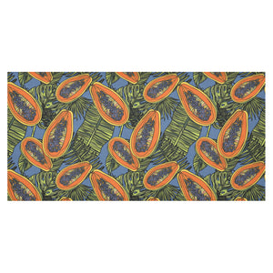 Colorful papaya tropical leaves Tablecloth
