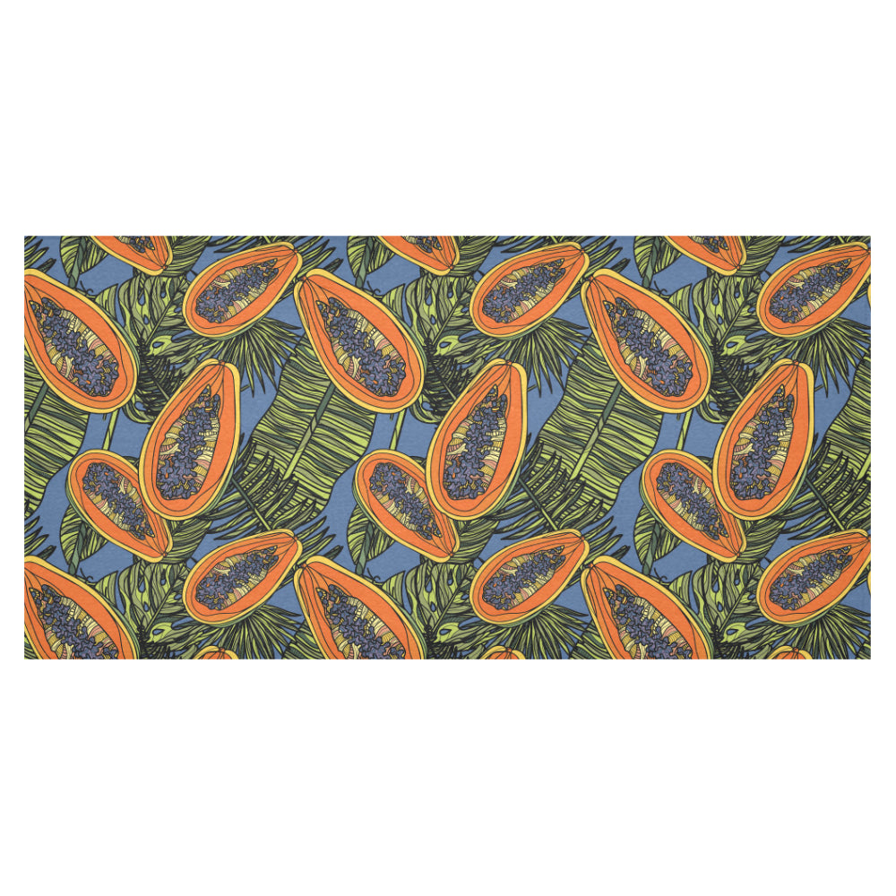 Colorful papaya tropical leaves Tablecloth